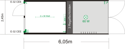 B&uuml;ro-/Lagercontainer Typ BC/LC