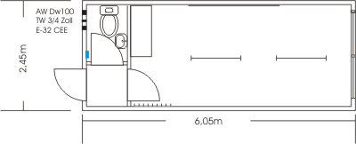 B&uuml;rocontainer Typ BCWK-1