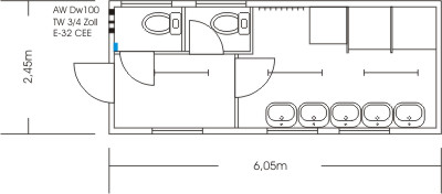Sanit&auml;rcontainer f&uuml;r Damen Typ SC 25